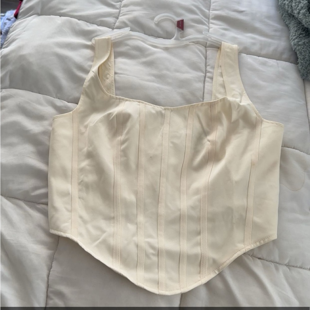 Cream Corset Top